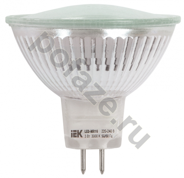 Лампа светодиодная LED с отражателем IEK d50мм GU5.3 3Вт 230В 3000К