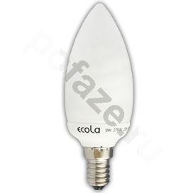 Лампа энергосберегающая свеча Ecola d38мм E14 9Вт 200-240В