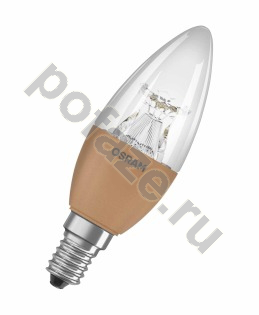 Лампа светодиодная LED свеча Osram d35мм E14 6Вт 300гр. 220-240В