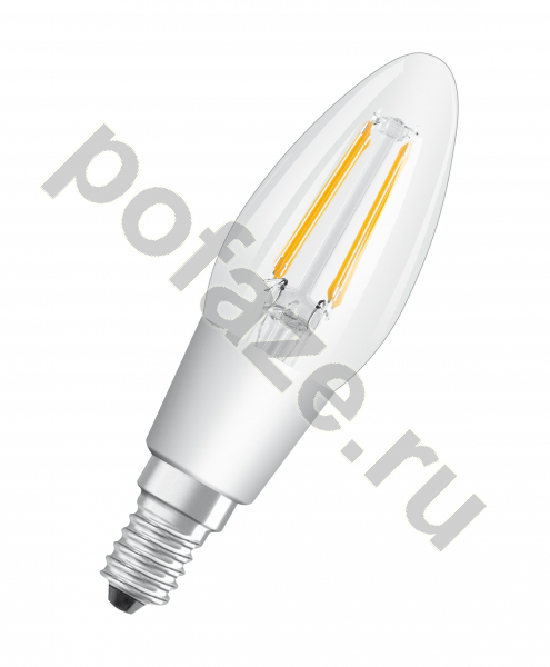 Лампа светодиодная LED свеча Osram d35мм E14 4.5Вт 220-240В 2700К