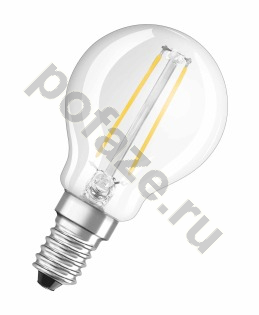 Лампа светодиодная LED грушевидная Osram d45мм E14 4Вт 300гр. 220-240В