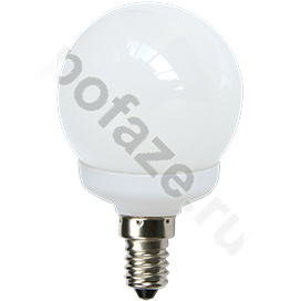Лампа энергосберегающая шарообразная Ecola d60мм E14 11Вт 200-240В