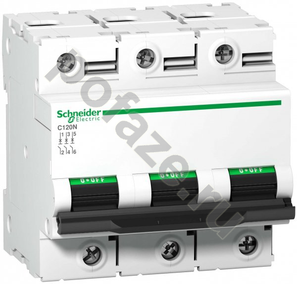 Автоматический выключатель Schneider Electric Acti 9 C120N 3П 63А (D) 10кА