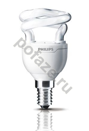 Лампа энергосберегающая спираль Philips d47мм E14 5Вт 220-240В