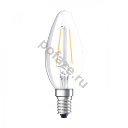 Лампа светодиодная LED свеча Osram d35мм E14 5Вт 300гр. 220-230В 2700К