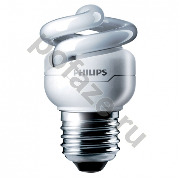 Лампа энергосберегающая спираль Philips d44мм E27 5Вт 220-240В