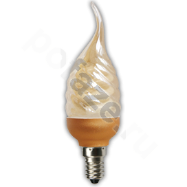 Лампа энергосберегающая свеча витая на ветру Ecola d39мм E14 9Вт 200-240В