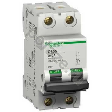 Schneider Electric iC60N 1П+Н 40А (D) 4.5кА