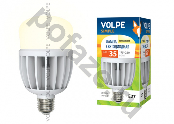 Лампа светодиодная LED Volpe d80мм E27 35Вт 160гр. 220-230В