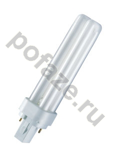 Лампа компактная люминесцентная Osram d11мм G24d-1 (2-штыр.) 13Вт 3000К