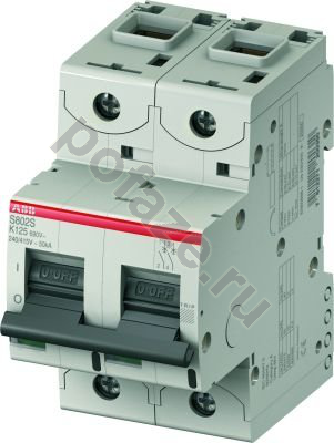 Автоматический выключатель ABB S802S 2П 20А (K) 25кА