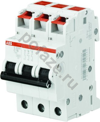 Автоматический выключатель ABB S203S 3П 20А (C) 6кА