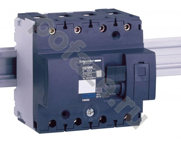 Автоматический выключатель Schneider Electric Acti 9 NG125N 3П+Н 80А (D) 10кА