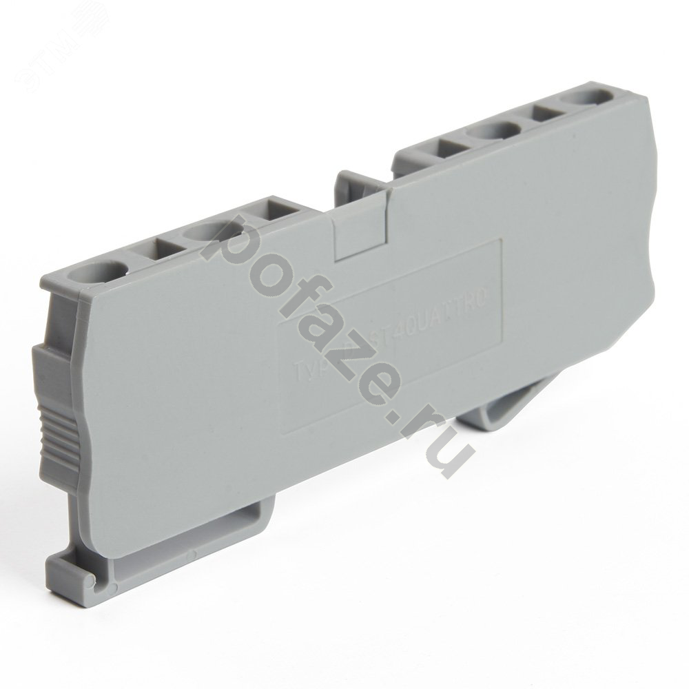 Торцевая заглушка для ЗНИ LD554 4мм2 (JXB 4), серый LD562-1-40 STEKKER