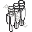 Перемычка BJMI8 4 полюса для M6/8 IP20 TE Connectivity (Entrelec,Tyco)