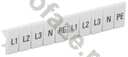 Маркеры для КПИ-2,5мм2 с символами L1, L2, L3, N, PE IEK