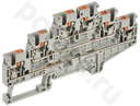 Колодка клеммная CP-ML 3 ур. 2,5мм2 серая IEK