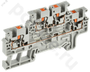 Колодка клеммная CP-ML 2 ур. 4мм2 серая IEK