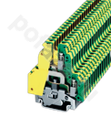 Клемма заземления двухуровневая, винтовой зажим, 4 точки подключения, 4мм2 DKC