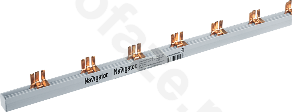 Шина соединительная типа PIN 3-полюса 12мод.63А Navigator