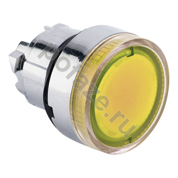 Механизм кнопки исполнительный XB4 желтый плоский возвратный без фиксации с подсветкой EKF PROxima