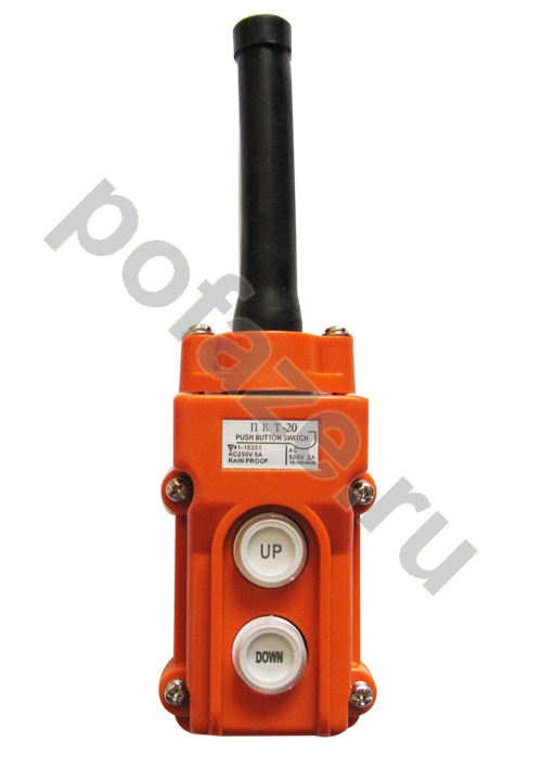 Пост кнопочный (тельферный) ПКТ-20 ABS-пластик IP54 ЭнергоТехКомплект