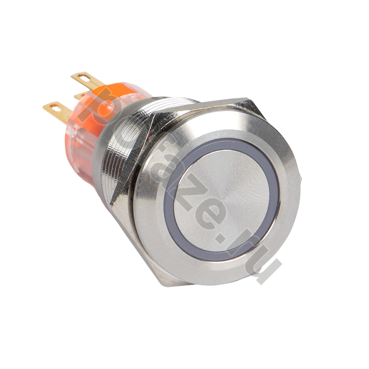 Кнопка S-Pro67 19 мм без фиксации с оранжевой подсветкой 230В EKF PROxima