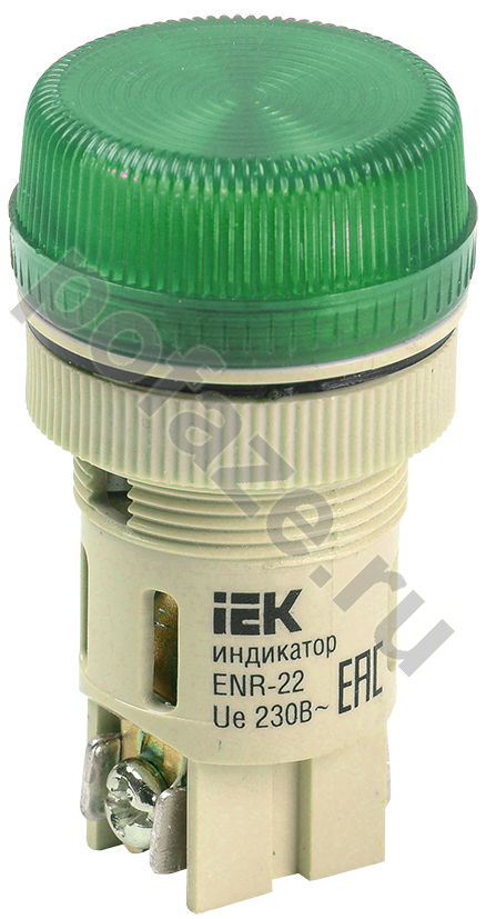 Лампа ENR-22 сигнальная зеленая с подсветкой неон 240В IEK