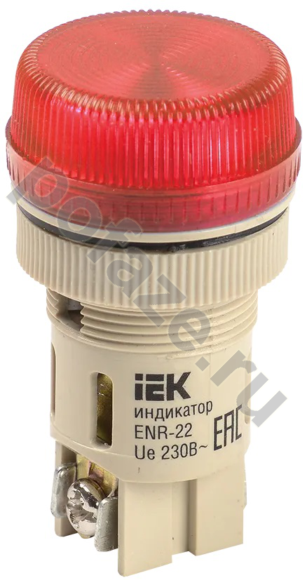 Лампа ENR-22 сигнальная красная с подсветкой неон 240В IEK