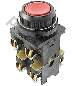 Выключатель кнопочный КЕ-012 У3 исп.5, красный, 4р, цилиндр, IP40, 10А, 660В Электротехник