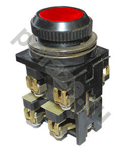Выключатель кнопочный ВК30-10-22110-40 У2, красный, 2з+2р, цилиндр, IP40, 10А. 660В Электротехник