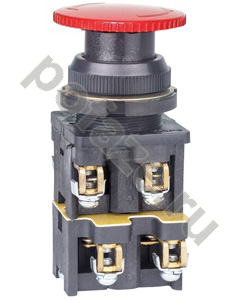 Выключатель кнопочный КЕ-022 У3 исп.1, красный, 4з, гриб без фиксации, IP40, 10А, 660В Электротехник