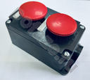 Пост кнопочный ПКЕ 222/2 красный гриб + красный гриб Инженерсервис