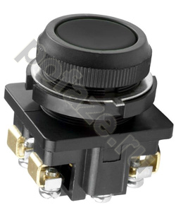 Кнопка КЕ-011 исп3 (2р) черная кнопка Электротехник