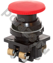 Кнопка КЕ-021 исп 2 (1з+1р) красный грибок Электротехник