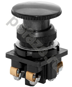 Кнопка КЕ-021 исп3 (2р) черный грибок Электротехник