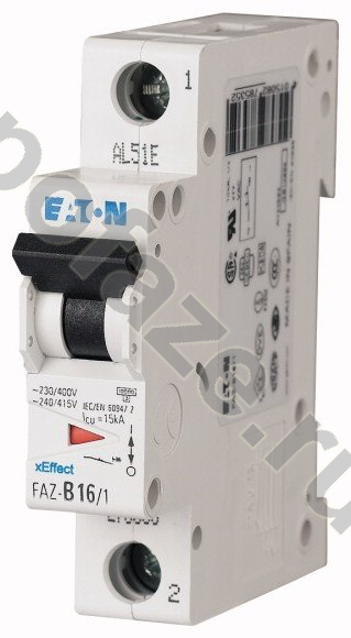 Автоматический выключатель EATON 1П 16А (C) 10кА