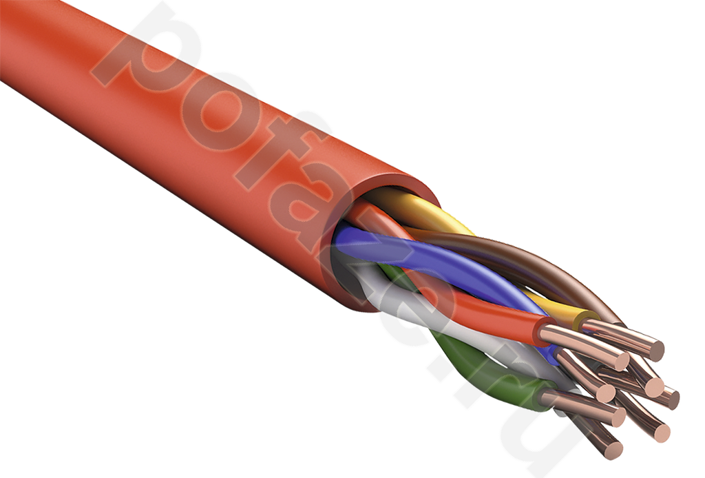 Кабель КПСнг(А)-FRLSLTх 2х2х0.75 красный