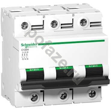 Автоматический выключатель Schneider Electric Acti 9 C120H 3П 80А (D) 15кА