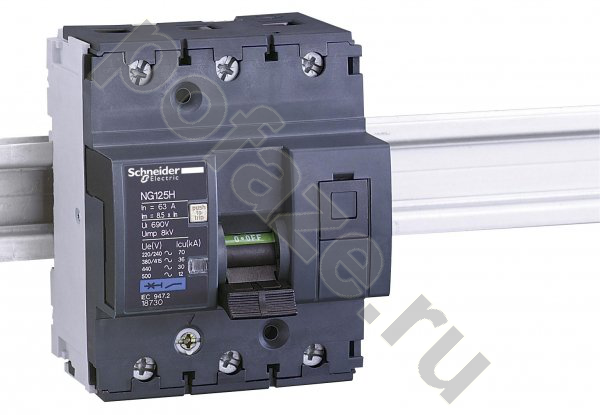 Автоматический выключатель Schneider Electric Acti 9 NG125H 3П 80А (C) 12кА