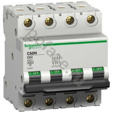 Автоматический выключатель Schneider Electric iC60N 4П 0.5А (C) 6кА