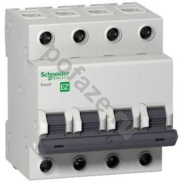 Автоматический выключатель Schneider Electric EASY 9 4П 6А (B) 4.5кА