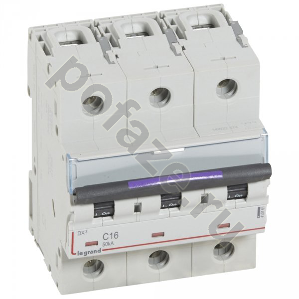 Автоматический выключатель Legrand DX3 3П 16А (C) 50кА