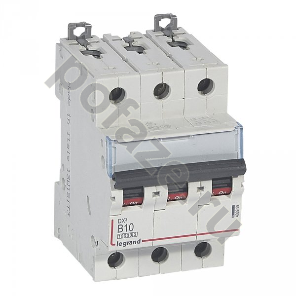 Автоматический выключатель Legrand DX3 3П 10А (B) 16кА
