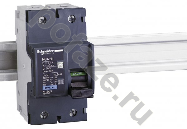 Автоматический выключатель Schneider Electric Acti 9 NG125N 1П+Н 16А (C) 50кА
