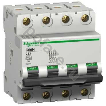 Автоматический выключатель Schneider Electric iC60H 3П+Н 2А (C) 10кА