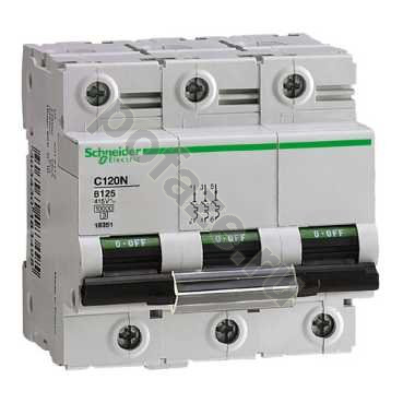 Автоматический выключатель Schneider Electric C120N 3П 125А (C) 10кА