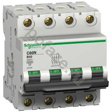 Автоматический выключатель Schneider Electric iC60N 3П+Н 10А (B) 6кА