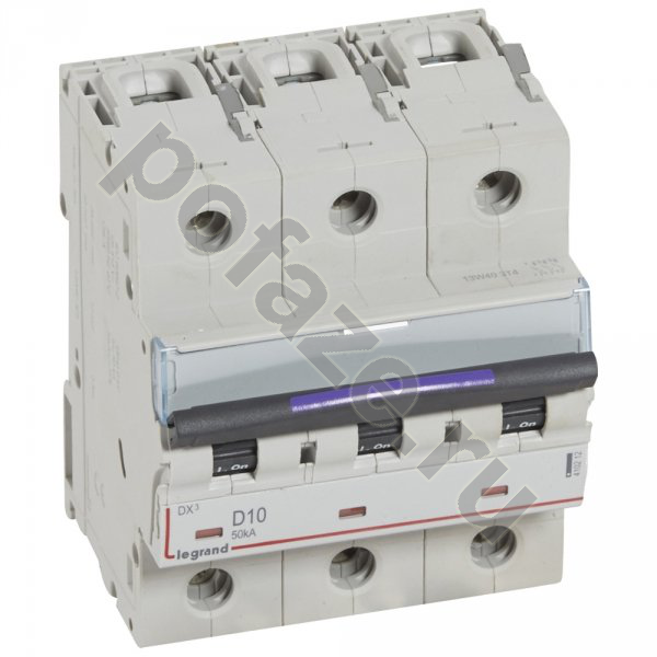 Автоматический выключатель Legrand DX3 3П 10А (D) 50кА