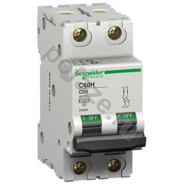 Автоматический выключатель Schneider Electric iC60H 1П+Н 0.5А (C) 30кА